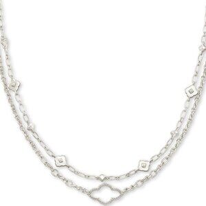 Kendra Scott Abbie Necklace Silver layered